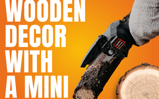 Easy Home Crafts: Creating Wooden Decor with a Mini Chainsaw