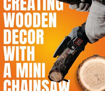 Easy Home Crafts: Creating Wooden Decor with a Mini Chainsaw