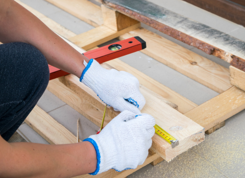 Measuring Tape and Carpenter's Square for Lawn and Garden Tools