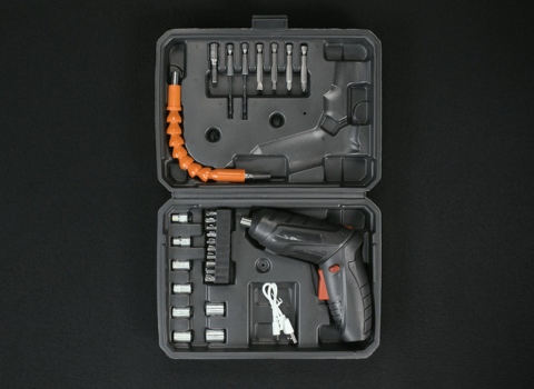 Drill set with case