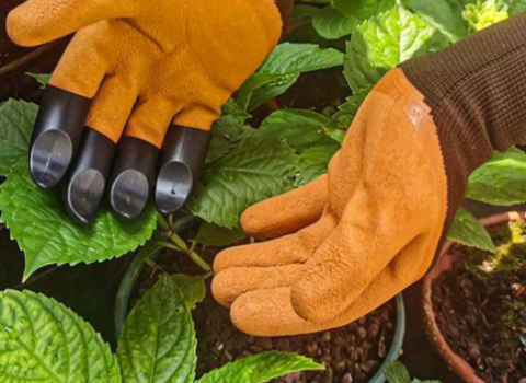 Garden Gloves with Claws for Planting